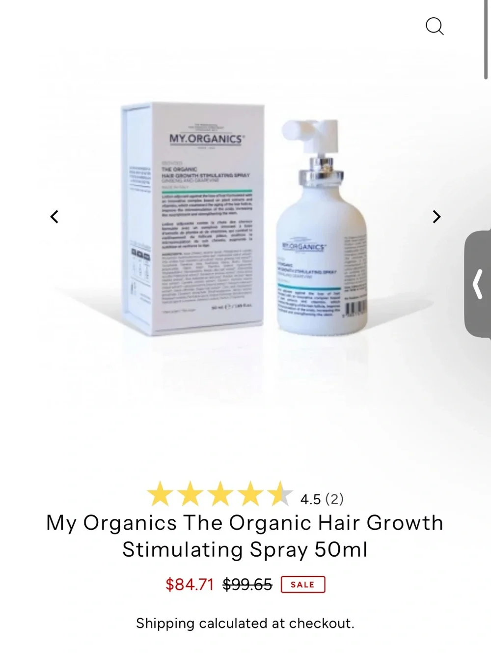 My organics hair growth